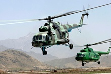 Afghan MI-17 helicopters